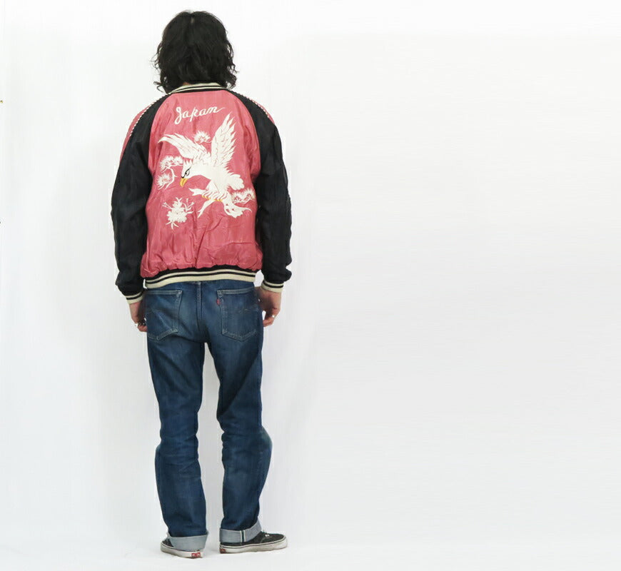 テーラー東洋 テイラー東洋 Tailor Toyo リバーシブル アセテート サテン スカジャン WHITE EAGLE × LANDSCAPE 刺繍 ジャケット TT15682-162 【2025年春夏新作】
