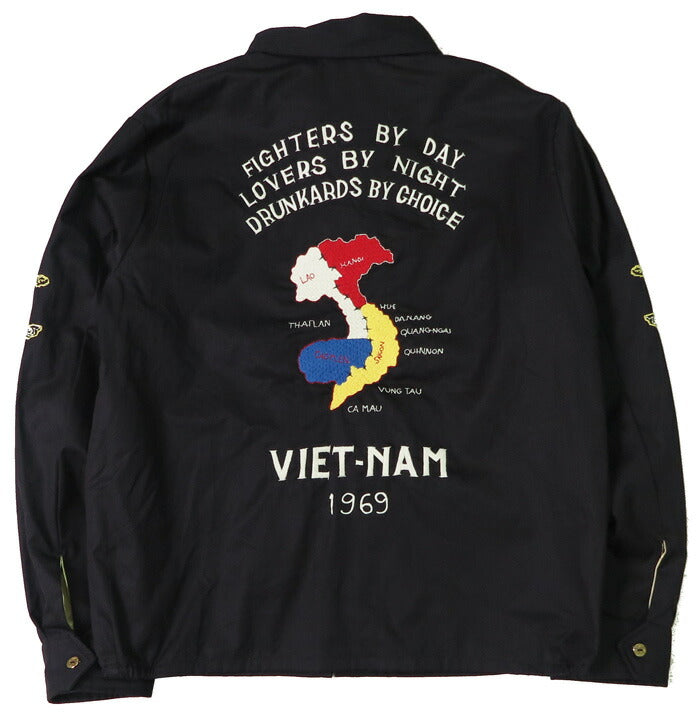 テーラー東洋 テイラー東洋 Tailor Toyo ベトナム ジャケット ベトジャン 1960年代後期 刺繍 コットン ジャンパー Late 1960s Style Cotton Vietnam Jacket “VIETNAM MAP” TT15684 【2024-25年秋冬新作】