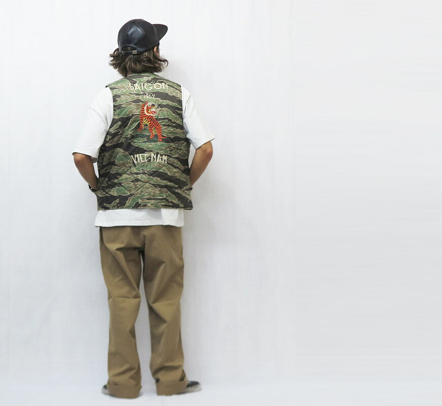 テーラー東洋 テイラー東洋 Tailor Toyo ベトナム スーベニアベスト Vietnam Liner Vest “VIET-NAM TIGER”1960年代中期 刺繍 TT15718【2025年秋冬新作】