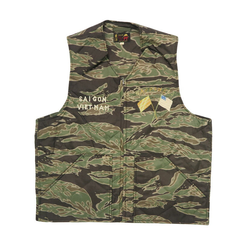 テーラー東洋 テイラー東洋 Tailor Toyo ベトナム スーベニアベスト Vietnam Liner Vest “VIET-NAM TIGER”1960年代中期 刺繍 TT15718【2025年秋冬新作】