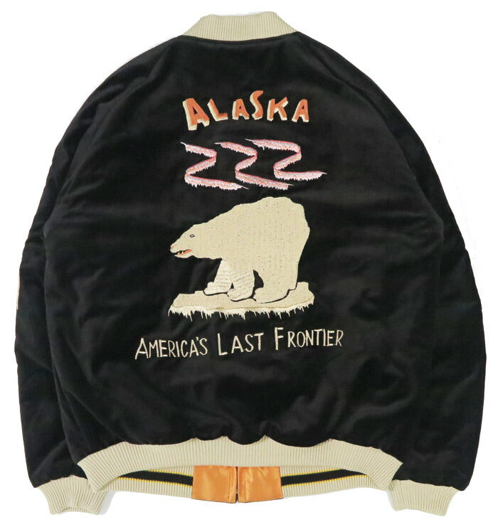 テーラー東洋 テイラー東洋 Tailor Toyo ベロア×キルト サテン スカジャン POLAR BEAR × ALASKA MAP ジャケット ベルベット 別珍 TT15792-119 【2025年秋冬新作】