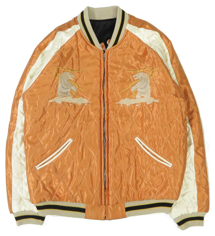 テーラー東洋 テイラー東洋 Tailor Toyo ベロア×キルト サテン スカジャン POLAR BEAR × ALASKA MAP ジャケット ベルベット 別珍 TT15792-119 【2025年秋冬新作】