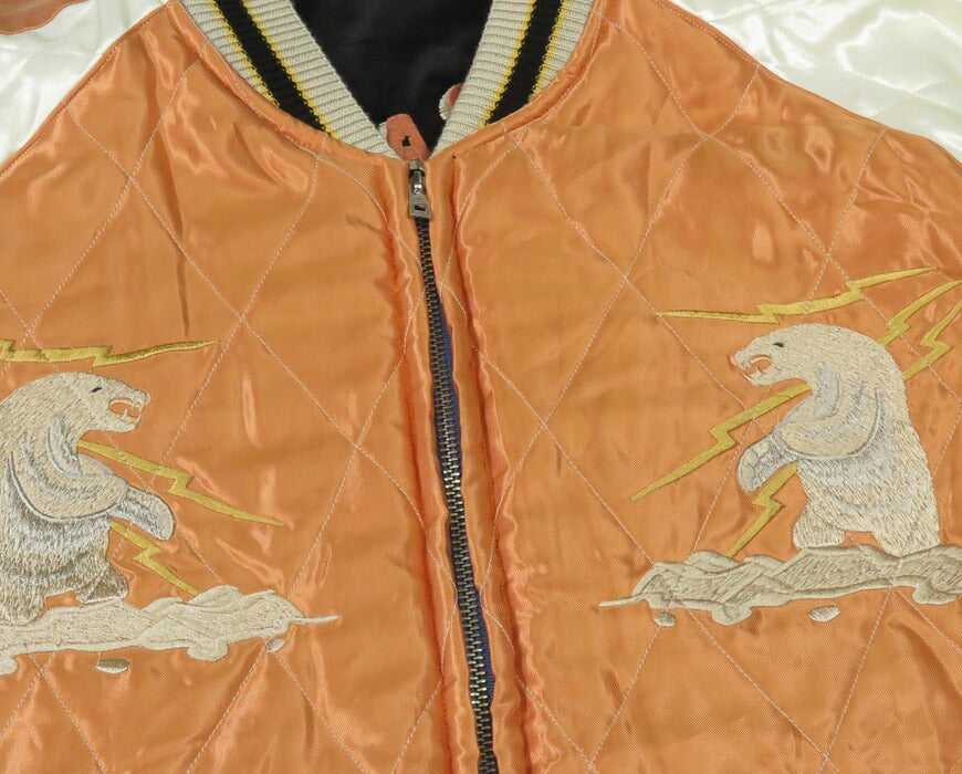 テーラー東洋 テイラー東洋 Tailor Toyo ベロア×キルト サテン スカジャン POLAR BEAR × ALASKA MAP ジャケット ベルベット 別珍 TT15792-119 【2025年秋冬新作】