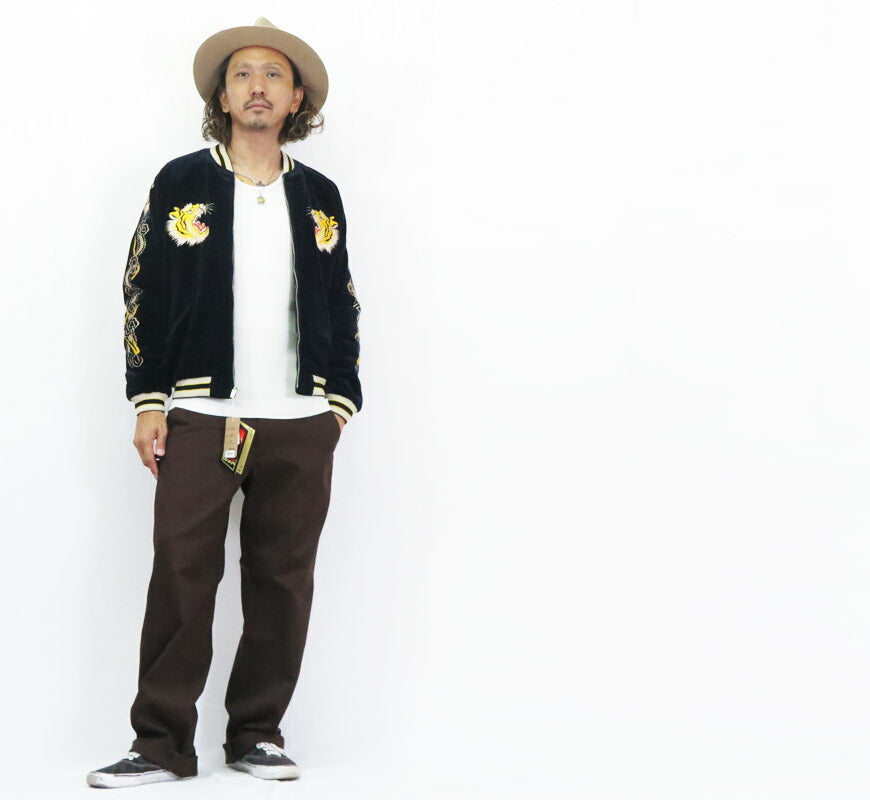 テーラー東洋 テイラー東洋 Tailor Toyo ベロア×キルト サテン スカジャン ROARING TIGER × JAPAN MAP ジャケット ベルベット 別珍 TT15792-128 【2025年秋冬新作】
