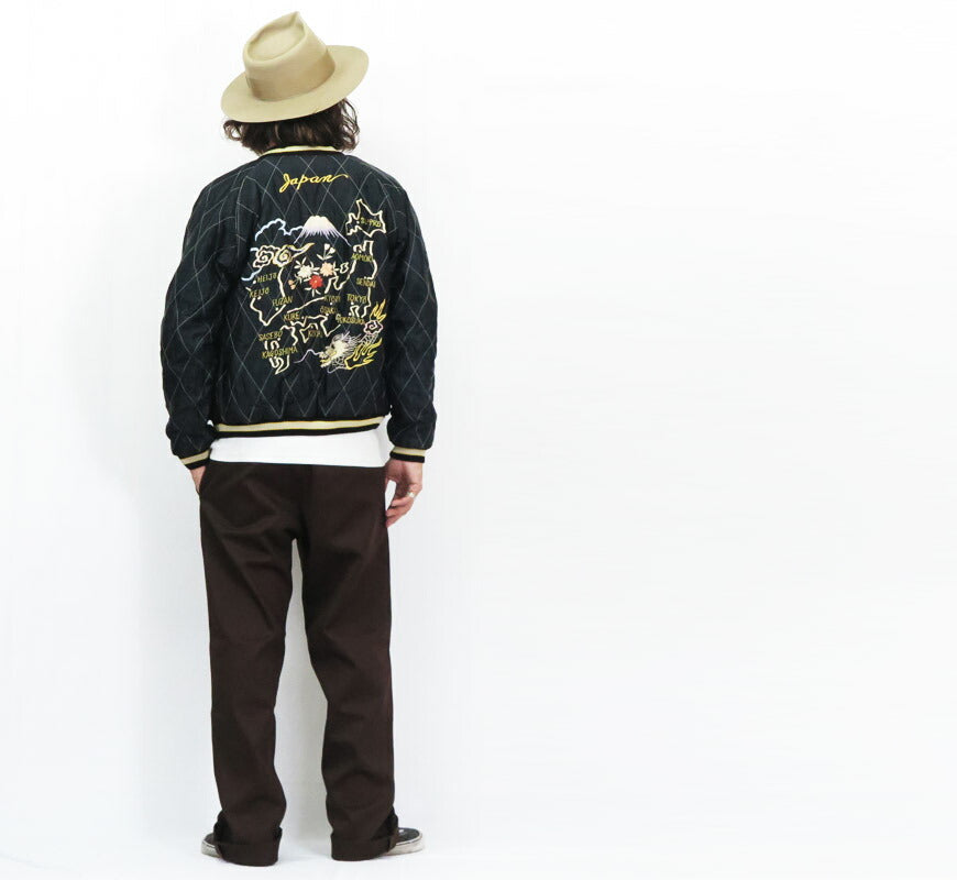 テーラー東洋 テイラー東洋 Tailor Toyo ベロア×キルト サテン スカジャン ROARING TIGER × JAPAN MAP ジャケット ベルベット 別珍 TT15792-128 【2025年秋冬新作】