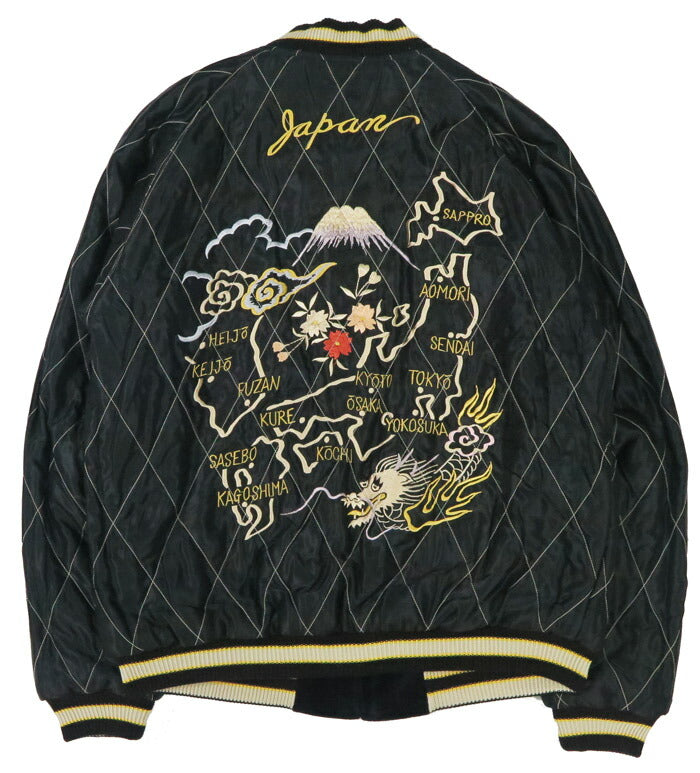テーラー東洋 テイラー東洋 Tailor Toyo ベロア×キルト サテン スカジャン ROARING TIGER × JAPAN MAP ジャケット ベルベット 別珍 TT15792-128 【2025年秋冬新作】