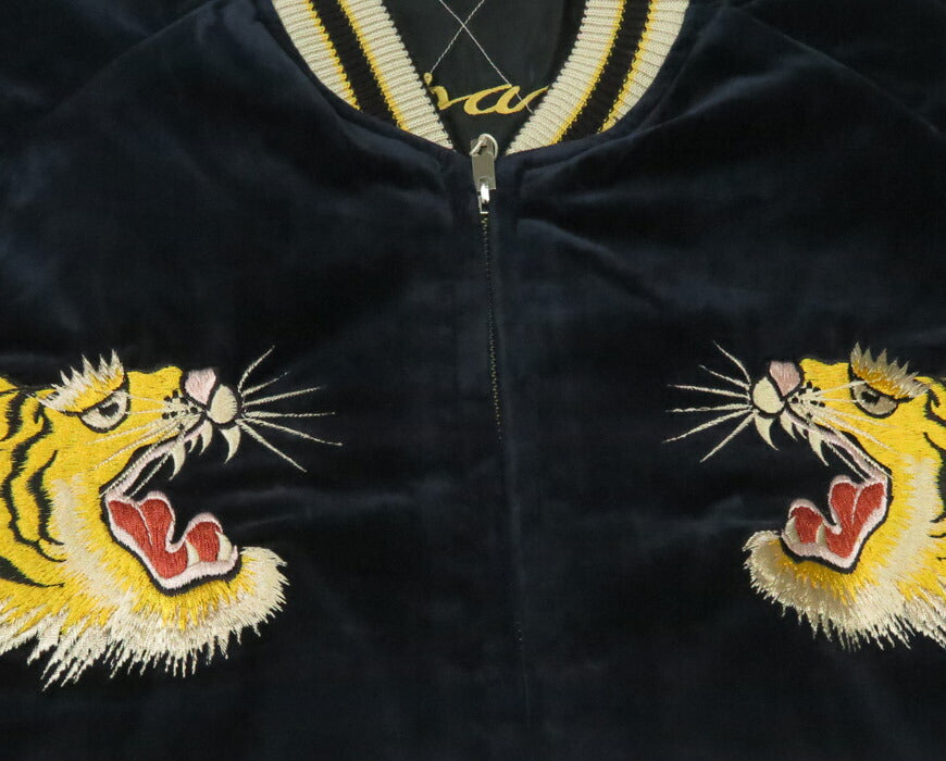 テーラー東洋 テイラー東洋 Tailor Toyo ベロア×キルト サテン スカジャン ROARING TIGER × JAPAN MAP ジャケット ベルベット 別珍 TT15792-128 【2025年秋冬新作】