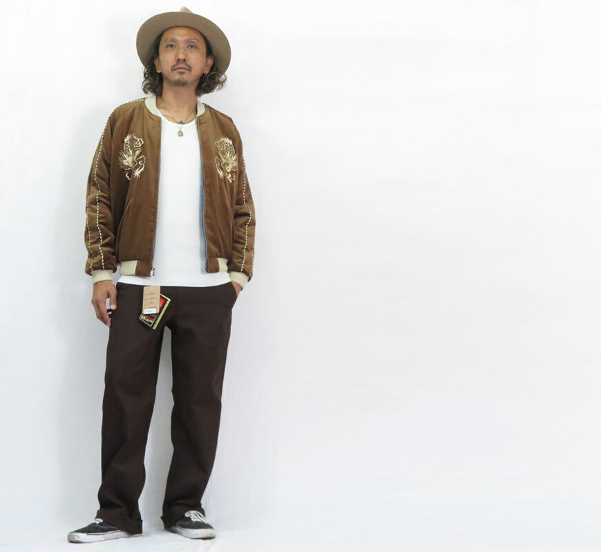 テーラー東洋 テイラー東洋 Tailor Toyo ベロア×キルト サテン スカジャン WHITE DRAGON × BLACK EAGLE ジャケット ベルベット 別珍 TT15792-138 【2025年秋冬新作】