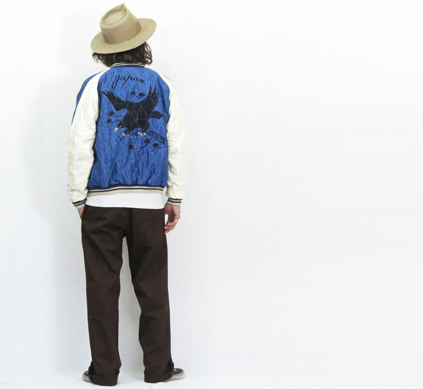 テーラー東洋 テイラー東洋 Tailor Toyo ベロア×キルト サテン スカジャン WHITE DRAGON × BLACK EAGLE ジャケット ベルベット 別珍 TT15792-138 【2025年秋冬新作】