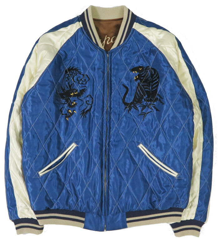 テーラー東洋 テイラー東洋 Tailor Toyo ベロア×キルト サテン スカジャン WHITE DRAGON × BLACK EAGLE ジャケット ベルベット 別珍 TT15792-138 【2025年秋冬新作】