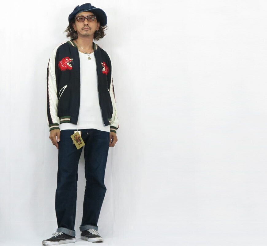 テーラー東洋 テイラー東洋 Tailor Toyo リバーシブル サテン スカジャン エイジング加工モデル RED TIGER × EAGLE ジャケット TT15793 【2025年秋冬新作】