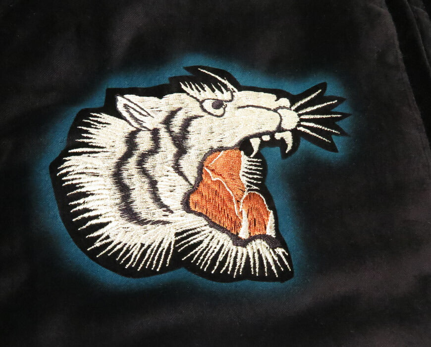 テーラー東洋 テイラー東洋 Tailor Toyo ステンシルプリント ベロア スカジャン 港商スペシャルエディション TIGER HEAD × EAGLE 刺繍 スーベニア スーヴェニア 横須賀 ジャンパー ジャケット TT15809-119 【2025年秋冬新作】