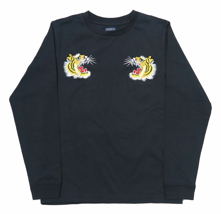 テーラー東洋 Tailor Toyo 長袖 スカ刺繍 Tシャツ LONG SLEEVE SUKA T-SHIRT EMBROIDERED “TIGER” テイラー東洋 TT69471【2024-25年秋冬新作】