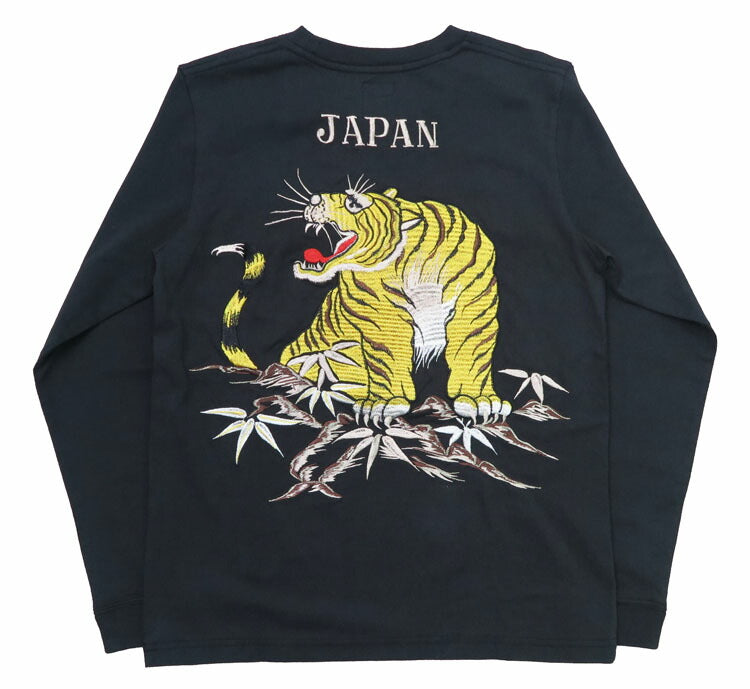 テーラー東洋 Tailor Toyo 長袖 スカ刺繍 Tシャツ LONG SLEEVE SUKA T-SHIRT EMBROIDERED “TIGER” テイラー東洋 TT69471【2024-25年秋冬新作】