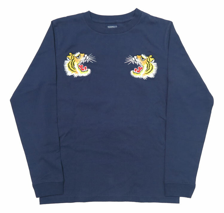 テーラー東洋 Tailor Toyo 長袖 スカ刺繍 Tシャツ LONG SLEEVE SUKA T-SHIRT EMBROIDERED “TIGER” テイラー東洋 TT69471【2024-25年秋冬新作】
