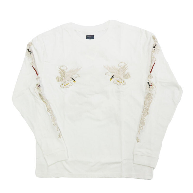 テーラー東洋 Tailor Toyo 長袖 スカ刺繍 Tシャツ LONG SLEEVE SUKA T-SHIRT EMBROIDERED “EAGLE” テイラー東洋 TT69647【2025年秋冬新作】