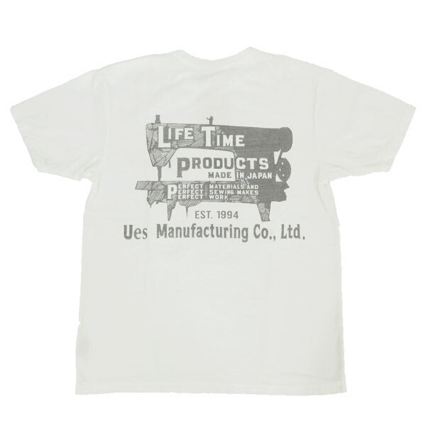 UES ウエス SEWING MACHINE ミシン バインダーネック 半袖 Tシャツ 652503【2025年春夏新作】