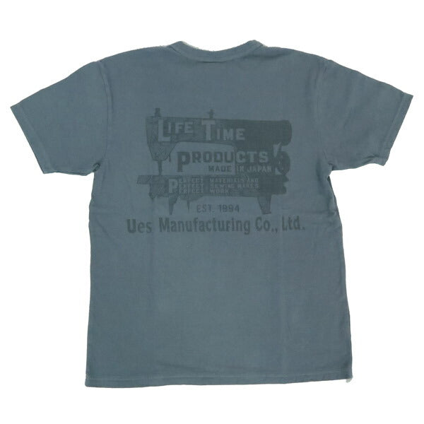 UES ウエス SEWING MACHINE ミシン バインダーネック 半袖 Tシャツ 652503【2025年春夏新作】