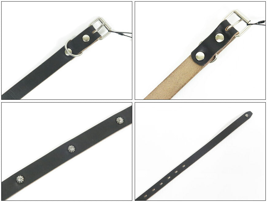 ART BROWN アートブラウン ホーウィン社 クロムエクセル レザー ロング ベルト ブラススタッズ コンチョ 本革 VDB21166AB 【2026年春夏新作】