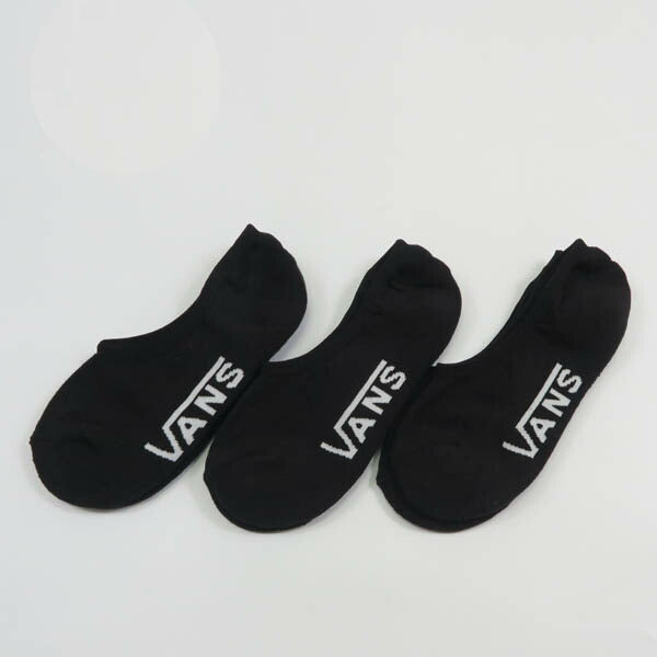 VANS バンズ クラシック ノーショウソックス 3足セット ブラック ヴァンズ VN000QBZBLK