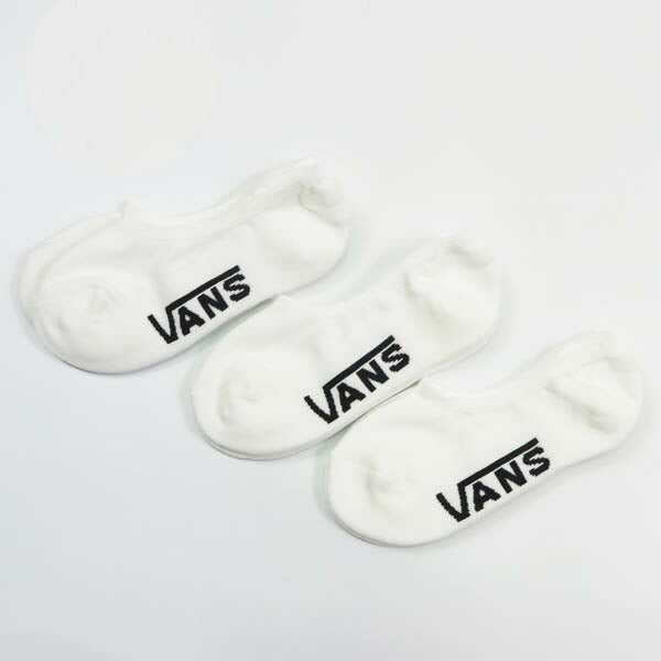 VANS バンズ クラシック ノーショウソックス 3足セット ホワイト ヴァンズ VN000QBZWTH