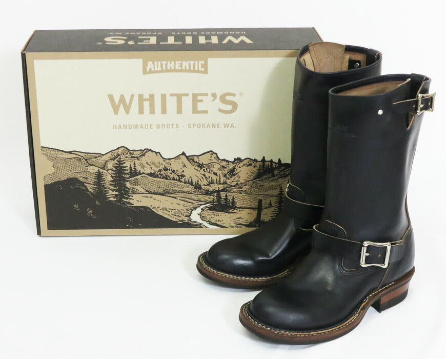 【即納在庫】 WHITE'S BOOTS ホワイツ ブーツ NOMAD 12" ノマド エンジニアブーツ HORWEEN クロムエクセル ブラック #430ミニビブラムソール 【2025年春夏新作】