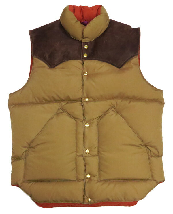 ウェアハウス WAREHOUSE ロッキーマウンテン フェザーベッド ROCKY MOUNTAIN FEATHERBED ナイロン ダウンベスト ホースハイド レザーヨーク NYLON DOWN VEST ホワイトダックダウン WH2234 【2025年秋冬新作】
