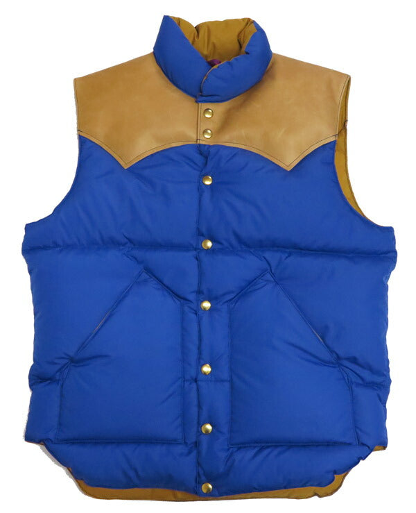 ウェアハウス WAREHOUSE ロッキーマウンテン フェザーベッド ROCKY MOUNTAIN FEATHERBED ナイロン ダウンベスト ホースハイド レザーヨーク NYLON DOWN VEST ホワイトダックダウン WH2234 【2025年秋冬新作】