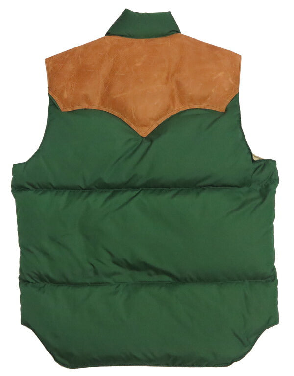 ウェアハウス WAREHOUSE ロッキーマウンテン フェザーベッド ROCKY MOUNTAIN FEATHERBED ナイロン ダウンベスト ホースハイド レザーヨーク NYLON DOWN VEST ホワイトダックダウン WH2234 【2025年秋冬新作】
