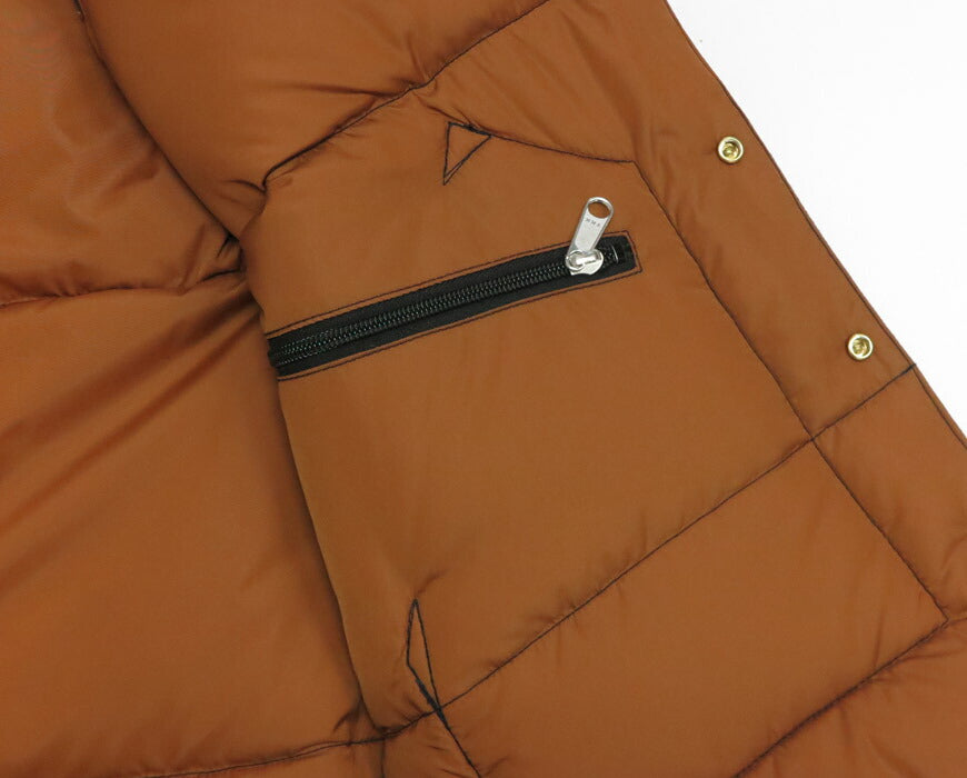 ウェアハウス WAREHOUSE ロッキーマウンテン フェザーベッド ROCKY MOUNTAIN FEATHERBED インディゴヘリンボーン ダウンベスト ホースハイド レザーヨーク NYLON DOWN VEST ホワイトダックダウン WH2237 【2025年秋冬新作】