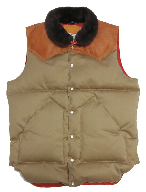 ウェアハウス WAREHOUSE ロッキーマウンテン フェザーベッド ROCKY MOUNTAIN FEATHERBED ウェストポイントクロス クリスティ ダウンベスト ホースハイド レザーヨーク NYLON CHRISTY DOWN VEST ホワイトダックダウン WH2238 【2025年秋冬新作】
