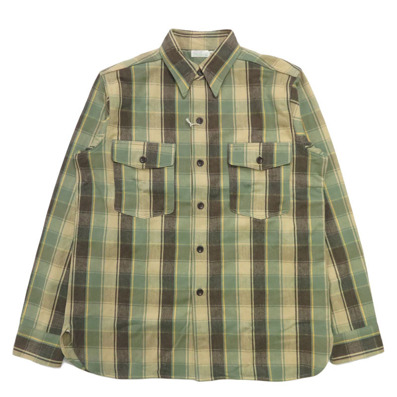 ウェアハウス WAREHOUSE Lot 3022 チェック柄 チンストラップ 長袖 フランネル シャツ H柄