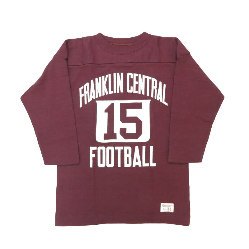 ウェアハウス WAREHOUSE 7分袖 Tシャツ フットボール ”FRANKLIN CENTRAL" WH4063-FRANKLIN【2025年春夏新作】
