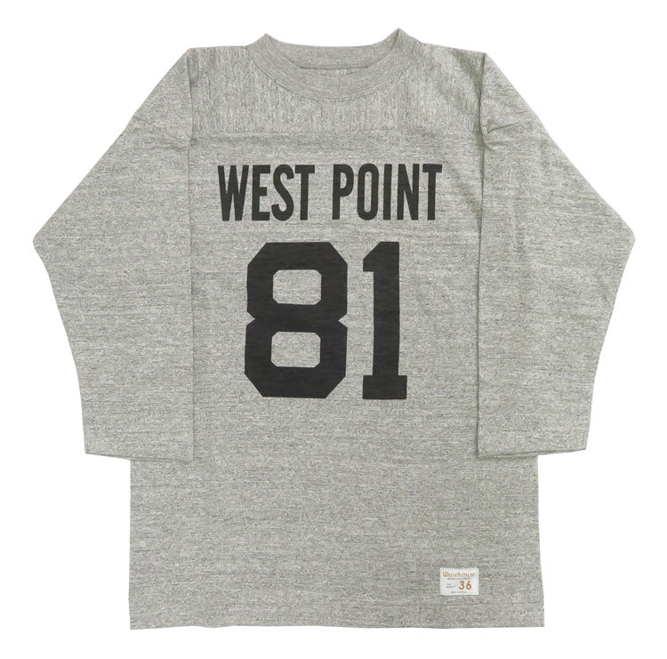 ウェアハウス WAREHOUSE 7分袖 Tシャツ フットボール "WEST POINT" WH4063【2024-25年秋冬新作】