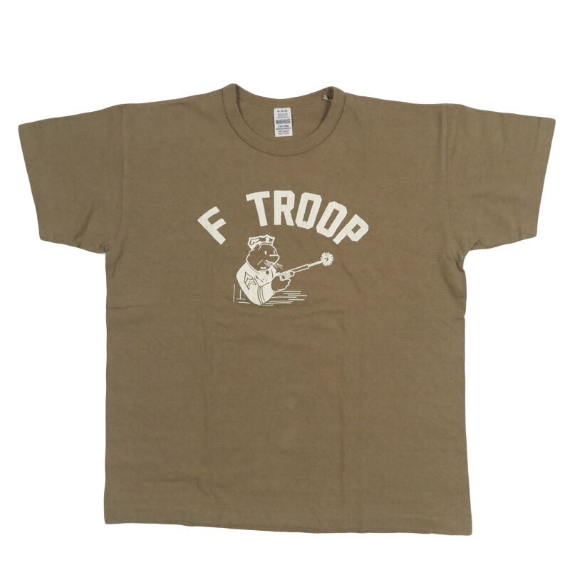 ウェアハウス WAREHOUSE 短袖印花T恤 "F TROOP" 二手货 4064 【2026年春夏新作】