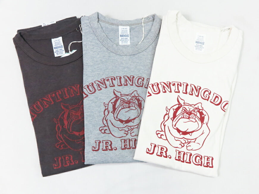 ウェアハウス WAREHOUSE 半袖 プリントTシャツ HUNTINGTON 2nd hand セカンドハンド セコハン 4064 【2025年春夏新作】