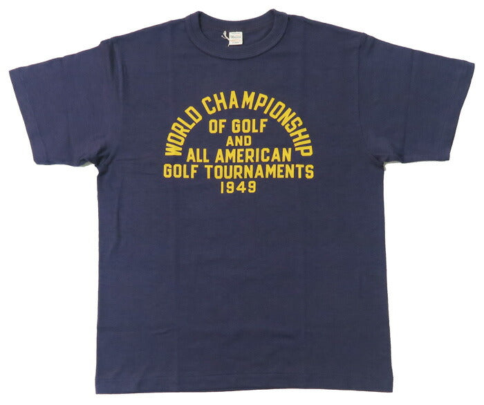 ウェアハウス WAREHOUSE プリント 半袖 Tシャツ GOLF TOURNAMENTS シャドーボーダー ローゲージ編み WH4601【2025年春夏新作】