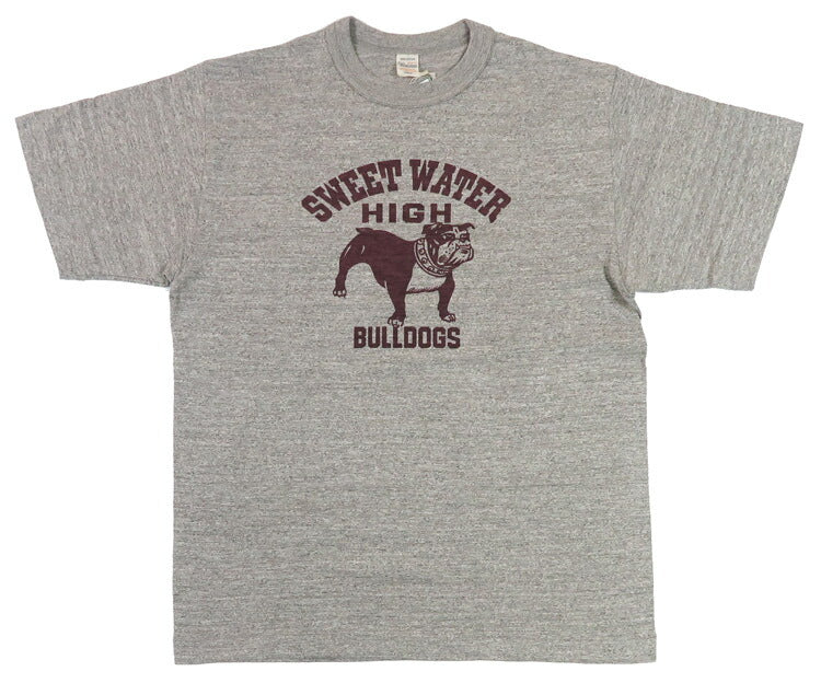 ウェアハウス WAREHOUSE プリント 半袖 Tシャツ SWEET WATER シャドーボーダー ローゲージ編み WH4601【2025年春夏新作】