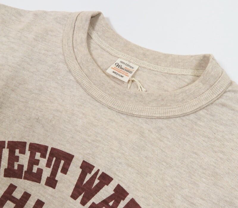ウェアハウス WAREHOUSE プリント 半袖 Tシャツ SWEET WATER シャドーボーダー ローゲージ編み WH4601【2025年春夏新作】