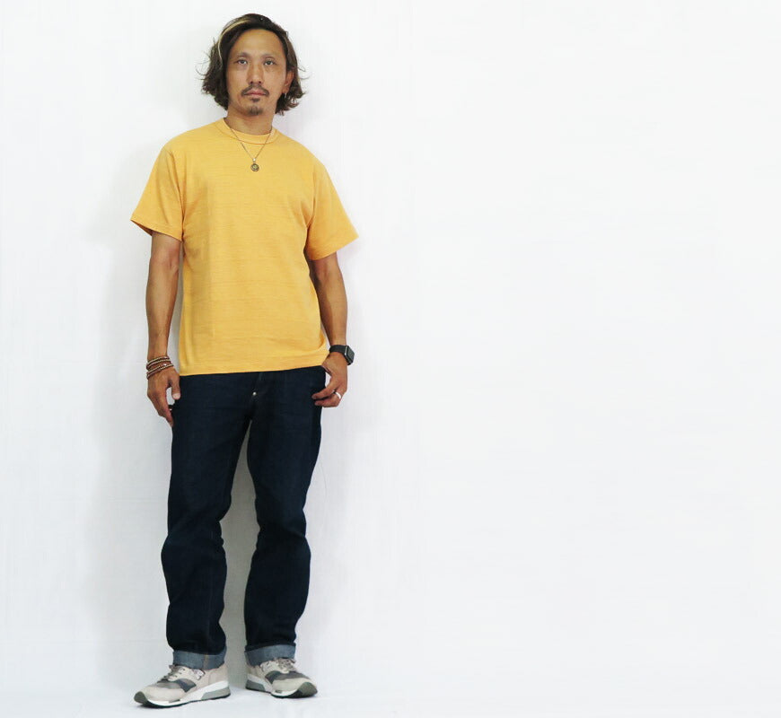 ウェアハウスWAREHOUSELot4601無地半袖Tシャツ定番シャドーボーダーローゲージ編み【2025年春夏新作】