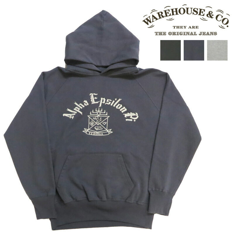 ウェアハウス WAREHOUSE プルオーバー スウェット フード パーカー Lot.462 ALPHA EPSILON PI 2ND-HAND セカンドハンド セコハン 【2025年秋冬新作】 ウェアハウス WAREHOUSE プルオーバー スウェット フード パーカー Lot