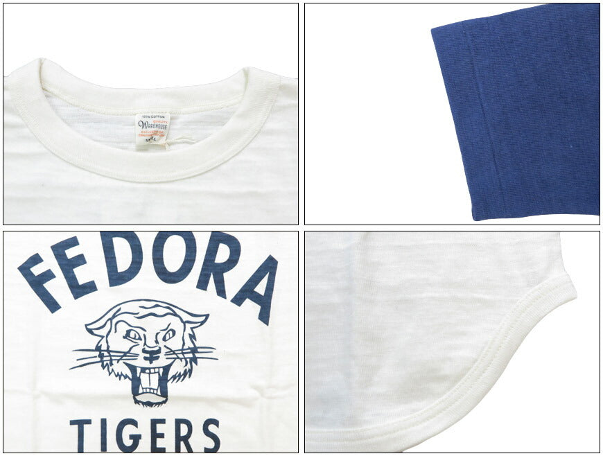 ウェアハウス WAREHOUSE 7分袖 Tシャツ ベースボール FEDORA WH4800【2025春夏新作】