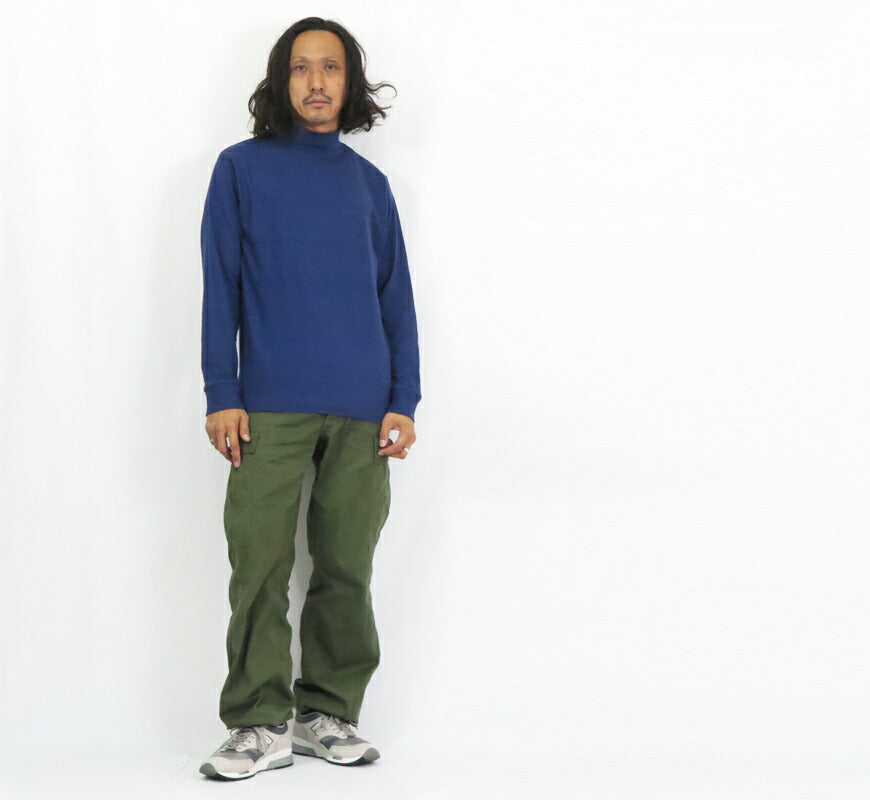 ウェアハウス WAREHOUSE 長袖 ハイネック Tシャツ 無地 Lot.5910【2024-25年秋冬新作】