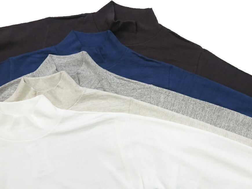 ウェアハウス WAREHOUSE 長袖 ハイネック Tシャツ 無地 Lot.5910【2024-25年秋冬新作】