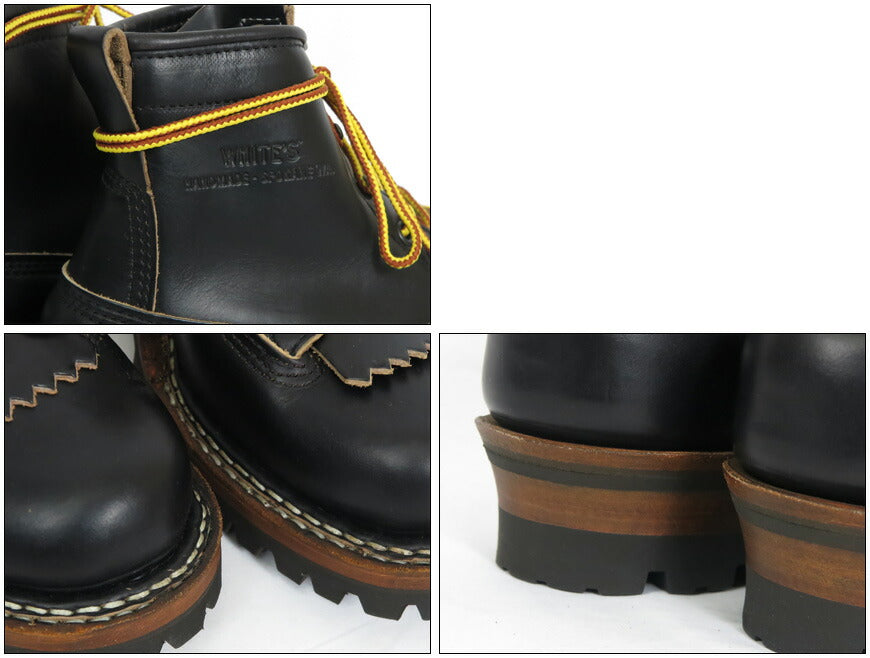 【即納在庫】 WHITE'S BOOTS ホワイツ ブーツ SMOKE JUMPER 6" HEIGHT スモークジャンパー HORWEEN クロムエクセル ブラック 【2024-25年秋冬新作】