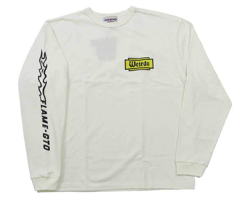 WEIRDO ウィアード 長袖 バインダ-ーネック Tシャツ FLAME GLAD HAND グラッドハンド WRD-24-AW-12【2024-25年秋冬新作】