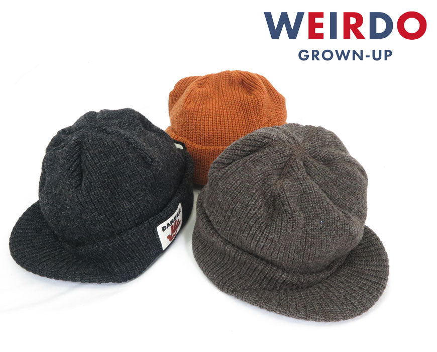 WEIRDO ウィアード 帽子 ニット ジープ キャップ GOVERNMENT JEEP CAP GLAD HAND グラッドハンド WRD-24-AW-G06【2024-25年秋冬新作】