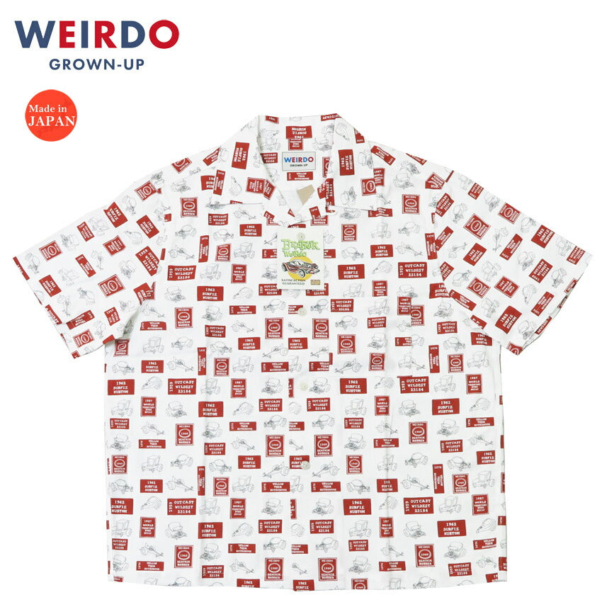 WEIRDO ウィアード 半袖 コットンオックス ワークシャツ Big Daddy GLAD HAND グラッドハンド WRD5104 【2025年春夏新作】