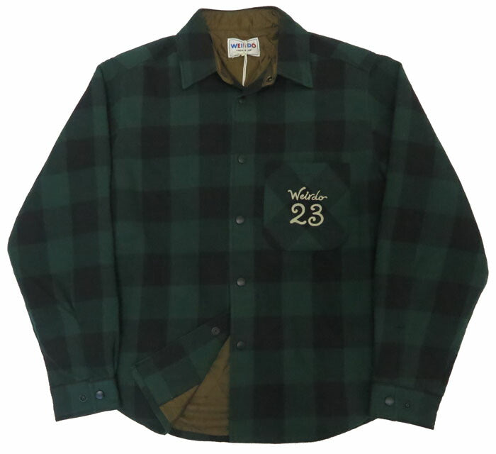WEIRDO ウィアード キルティング チェック シャツ ジャケット グラッドハンド GLAD HAND WRD5307