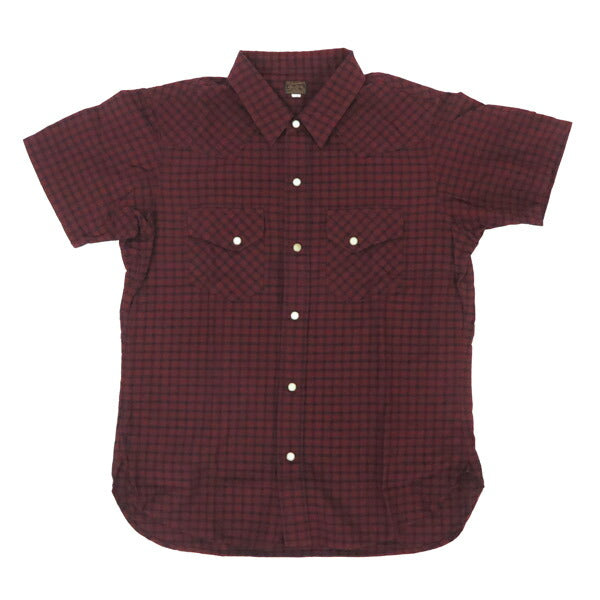 デラックスウェア DELUXEWARE 半袖 チェック柄 ウエスタン シャツ WWS-30S【2025年春夏新作】